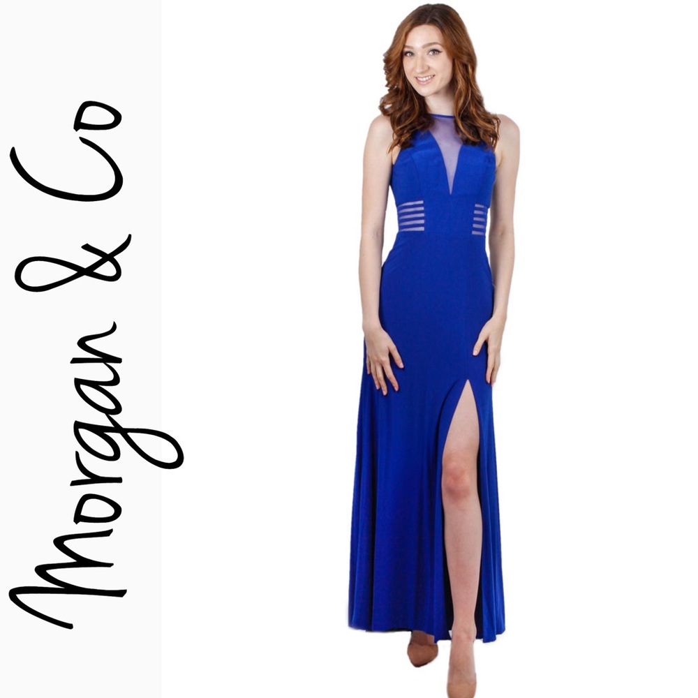 Morgan & Co. Illusion Dress